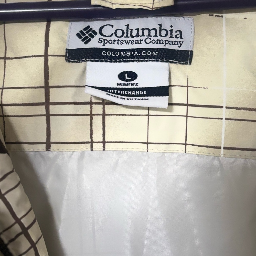 Columbia Light Tan Patterned Jacket - image 5